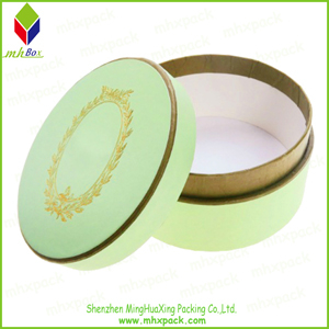 Gold Stamping Round packaging Soap Box 