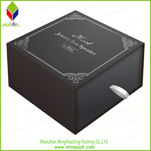 Black Paper Packing Jewelry Gift Drawer box