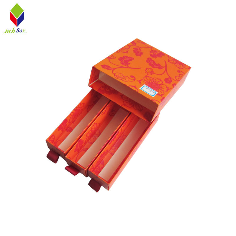 New Cosmetic Packaging Box Rigid Cardboard Drawer Boxes