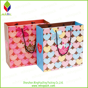 Strong Colorful Striped Printing Paper Carry Bag
