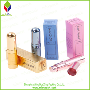 Folding Cardboard Cosmetic Packaging Box for Lipstick